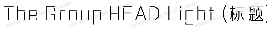 The Group HEAD Light (标题)字体转换